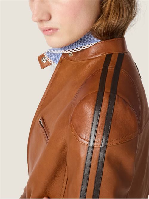 Nappa leather jacket MIU MIU | MPW00819BXF0134